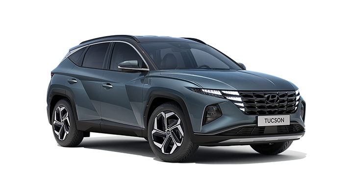 Weißer Hyundai Tucson