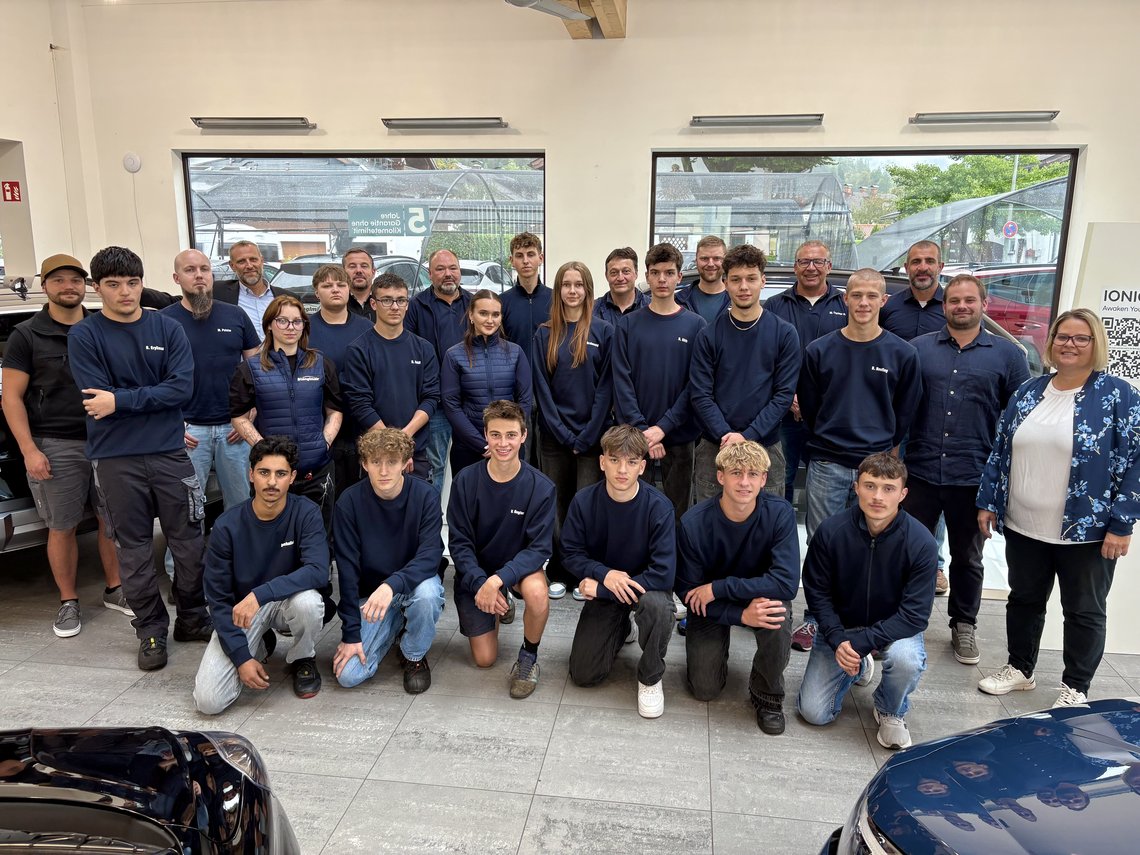 Gruppenfoto Auszubildende Stanglmair