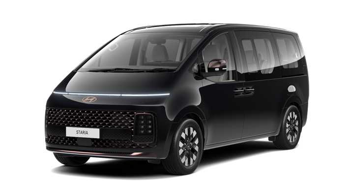 Schwarzer Hyundai Staria