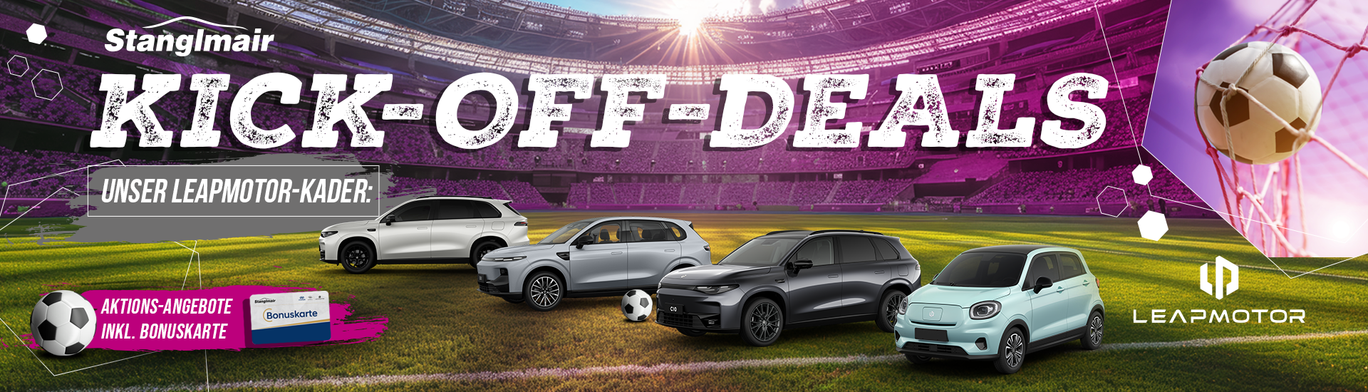 Stanglmair Kick-Off-Deals - Unser Leapmotor-Kader