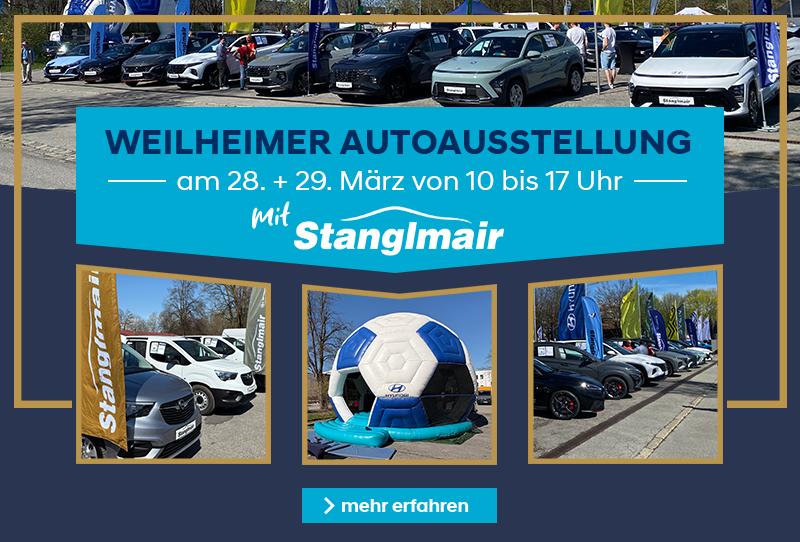 Weilheimer Autoausstellung mit Stanglmair