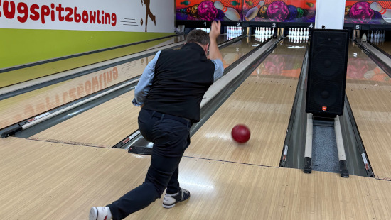Bowlingbahn beim Azubitag 2025